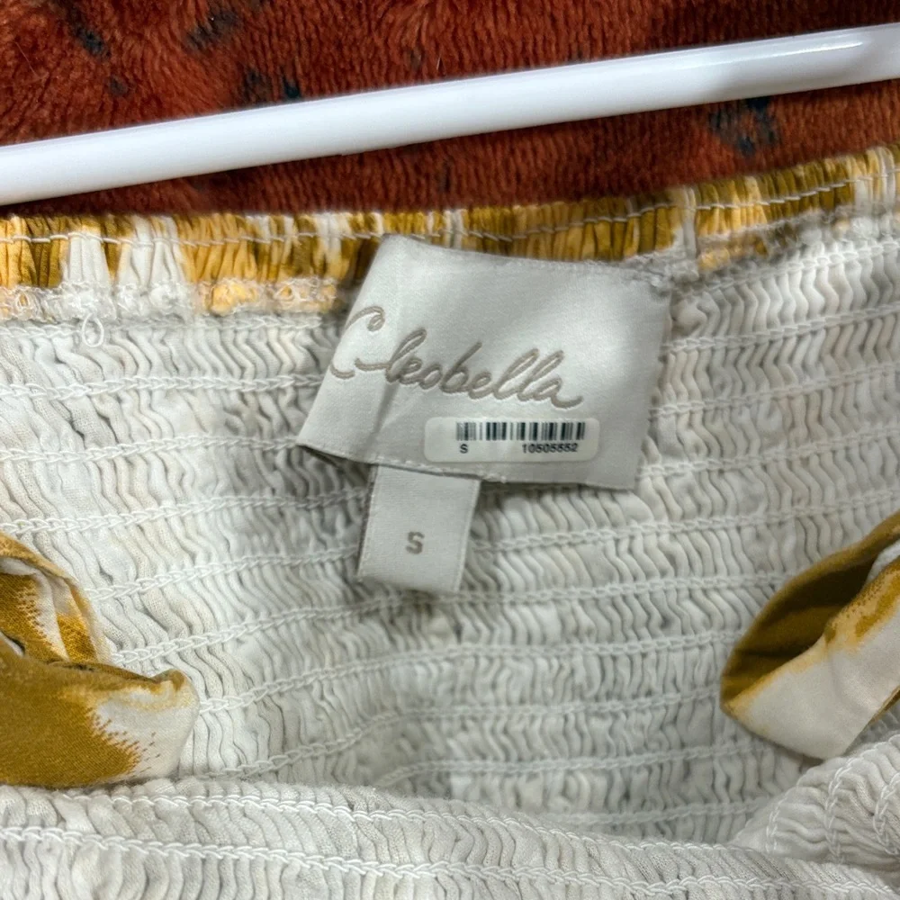 Cleobella Yellow and White Midi Dress - Picture 6 of 6